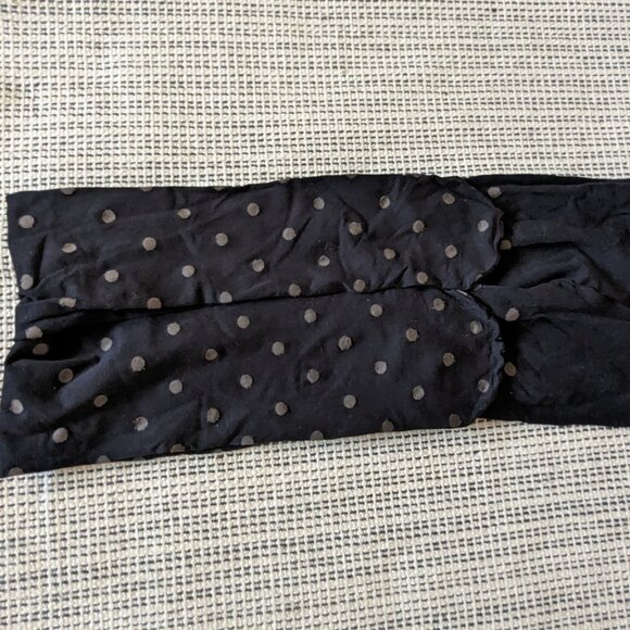 Black Polka Dot Opaque Tights Pantyhose Size S/M - Modcloth - Picture 3 of 6
